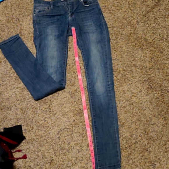 Skinny blue washed out look jeans size 1 - Picture 2 of 12
